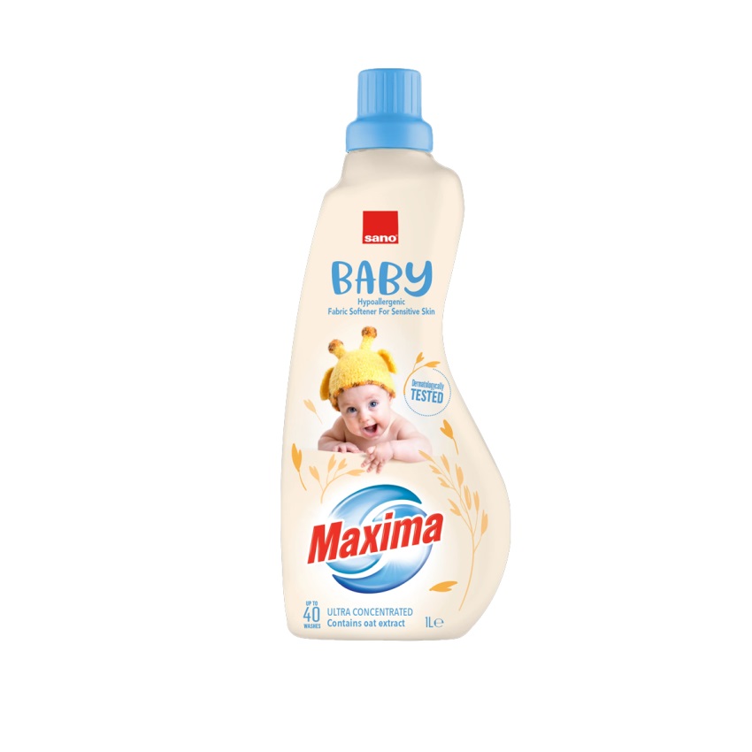 Омекотител супер концентрат SANO Maxima Baby Oat 1 литър - 40 пранета