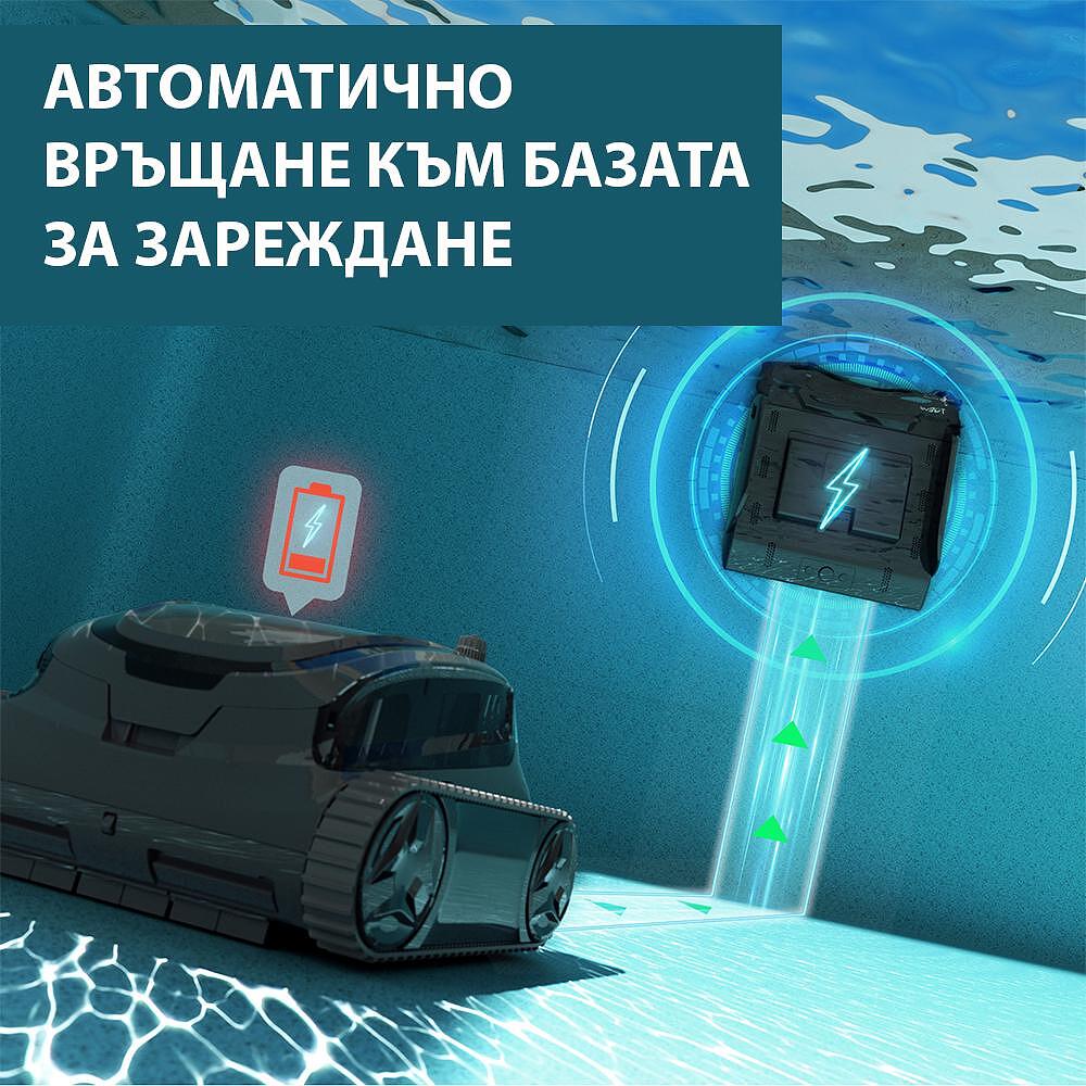 Безкабелен робот за басейни със зарядна станция и двойна филтрация Wybot S2 Pro - Image 12