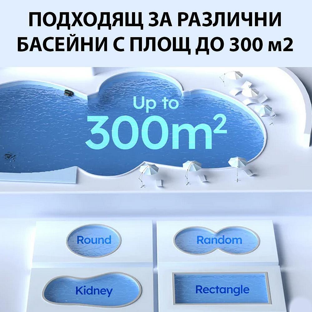 Безкабелен робот за басейни със зарядна станция и двойна филтрация Wybot S2 Pro - Image 6
