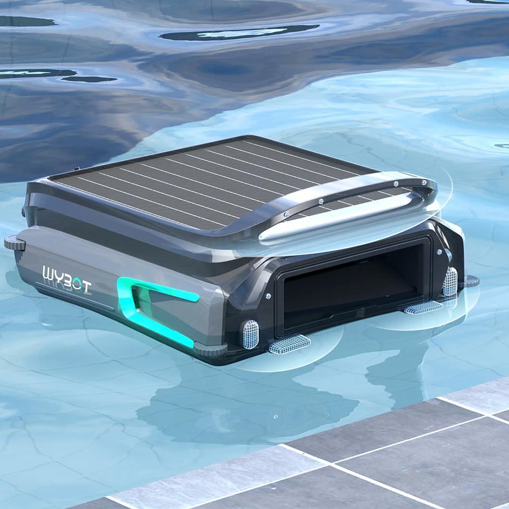 Акумулаторен скимер за почистване на повърхността на водата на басейни с соларно или DC зареждане Wybot F1 - Image 2