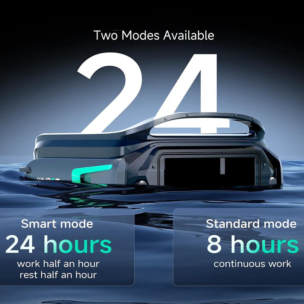 Акумулаторен скимер за почистване на повърхността на водата на басейни с соларно или DC зареждане Wybot F1 - Image 3