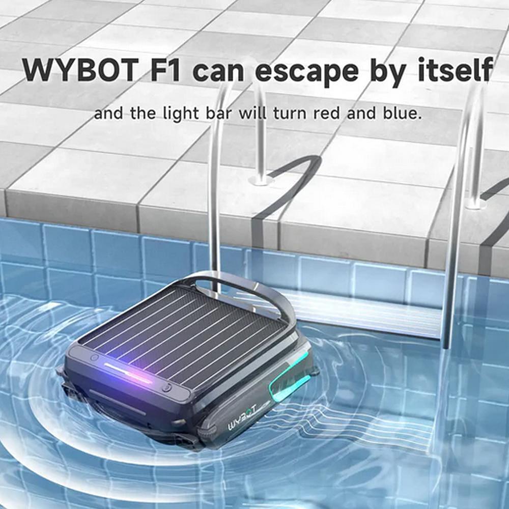 Акумулаторен скимер за почистване на повърхността на водата на басейни с соларно или DC зареждане Wybot F1 - Image 13