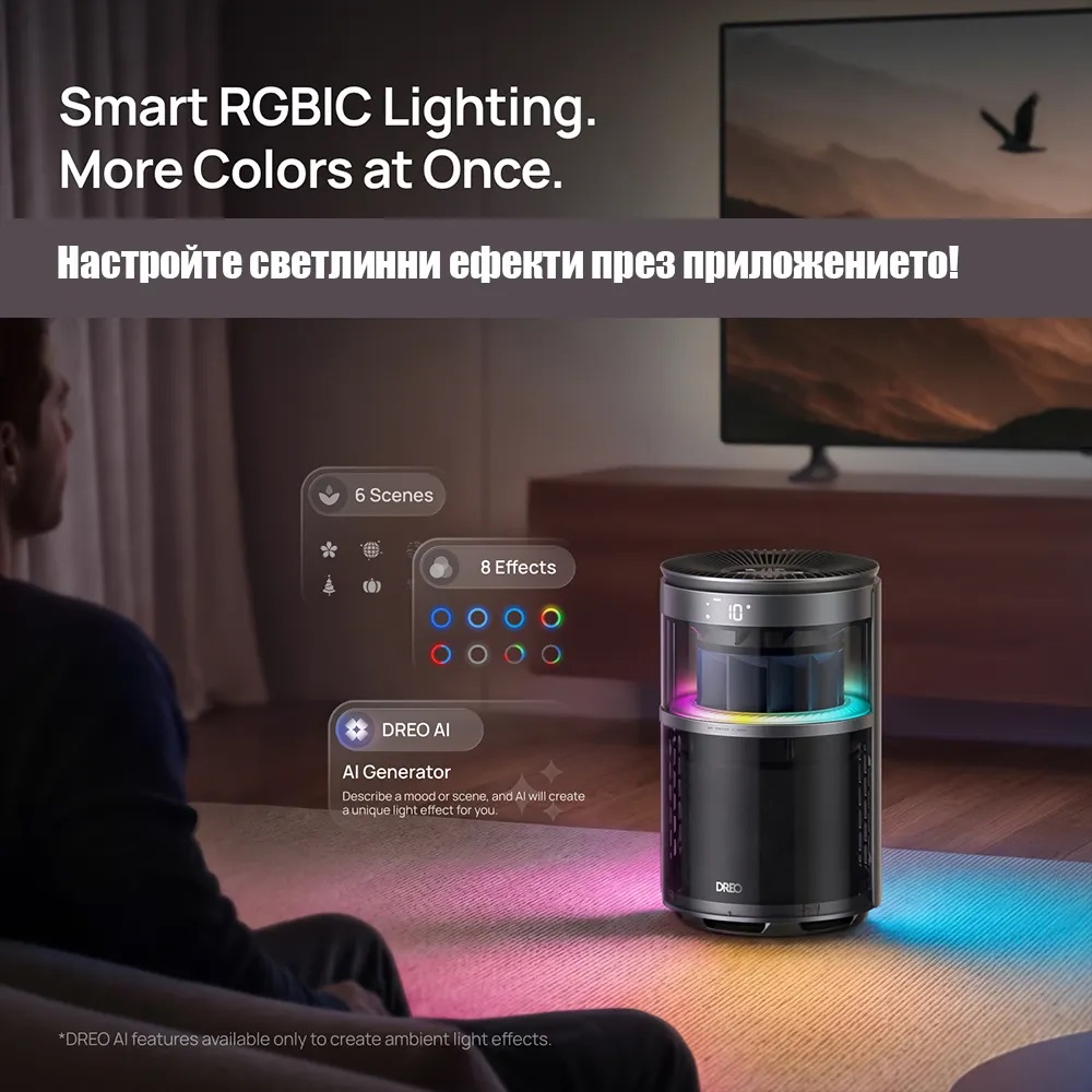 Пречиствател за въздух DREO 530AS (до 25 м2) - Image 12